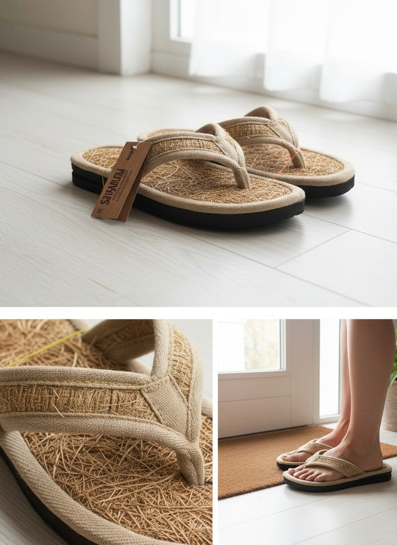 CocoStep Natural Coir Fiber Eco Slippers