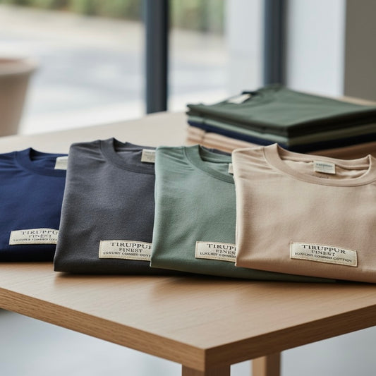 Tiruppur Finest Premium Cotton Crew Neck T-Shirt